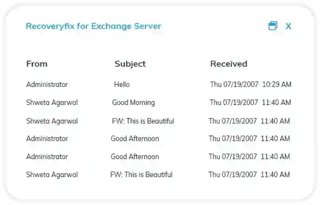 recoveryfix for Exchange Server
